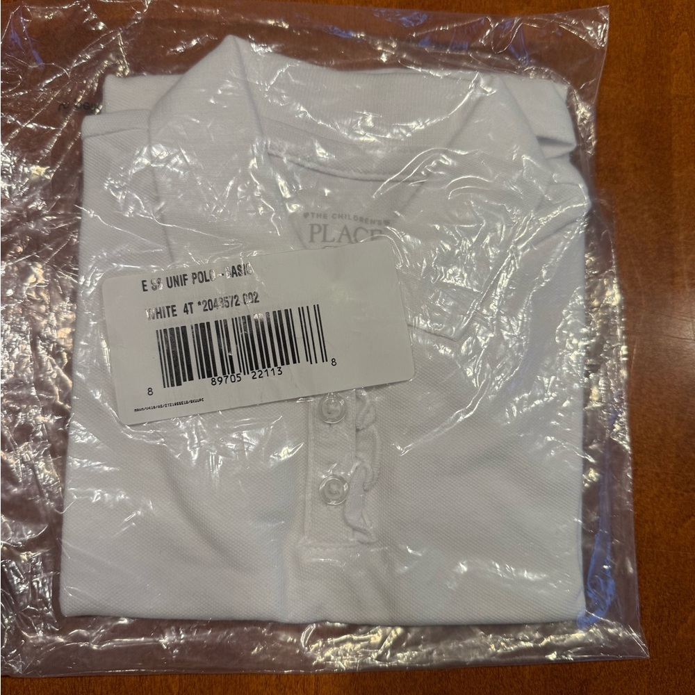 4T White Polo